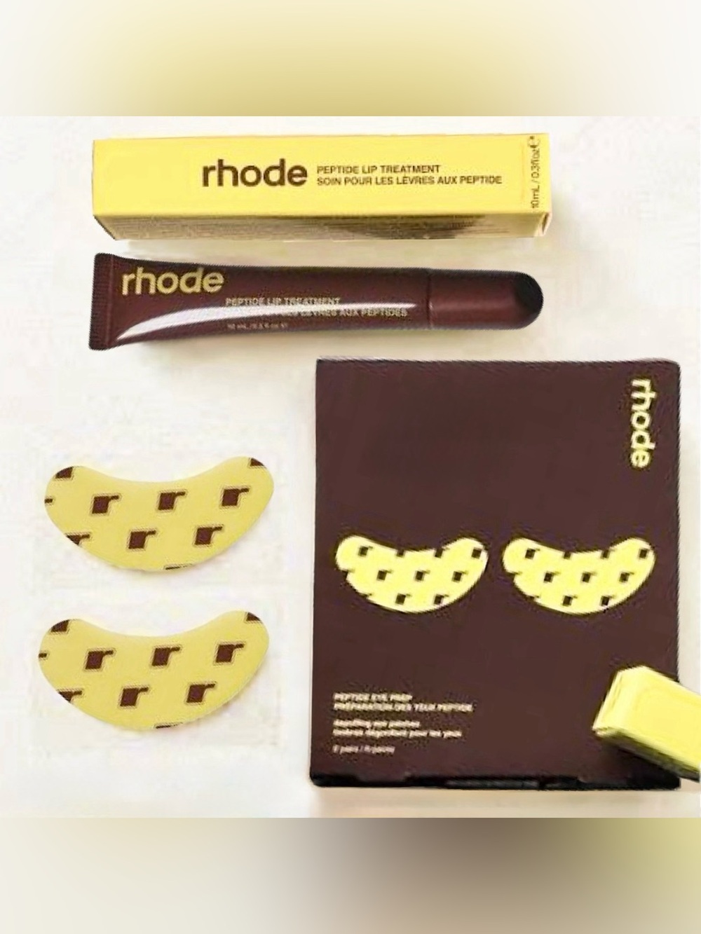 Rhode Limited Edition Bundle: Sold Out Caramelized Banana Gloss + Eye Prep 6pk